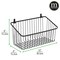 mDesign Metal Wall Mount Hanging Basket for Home Storage, 2 Pack